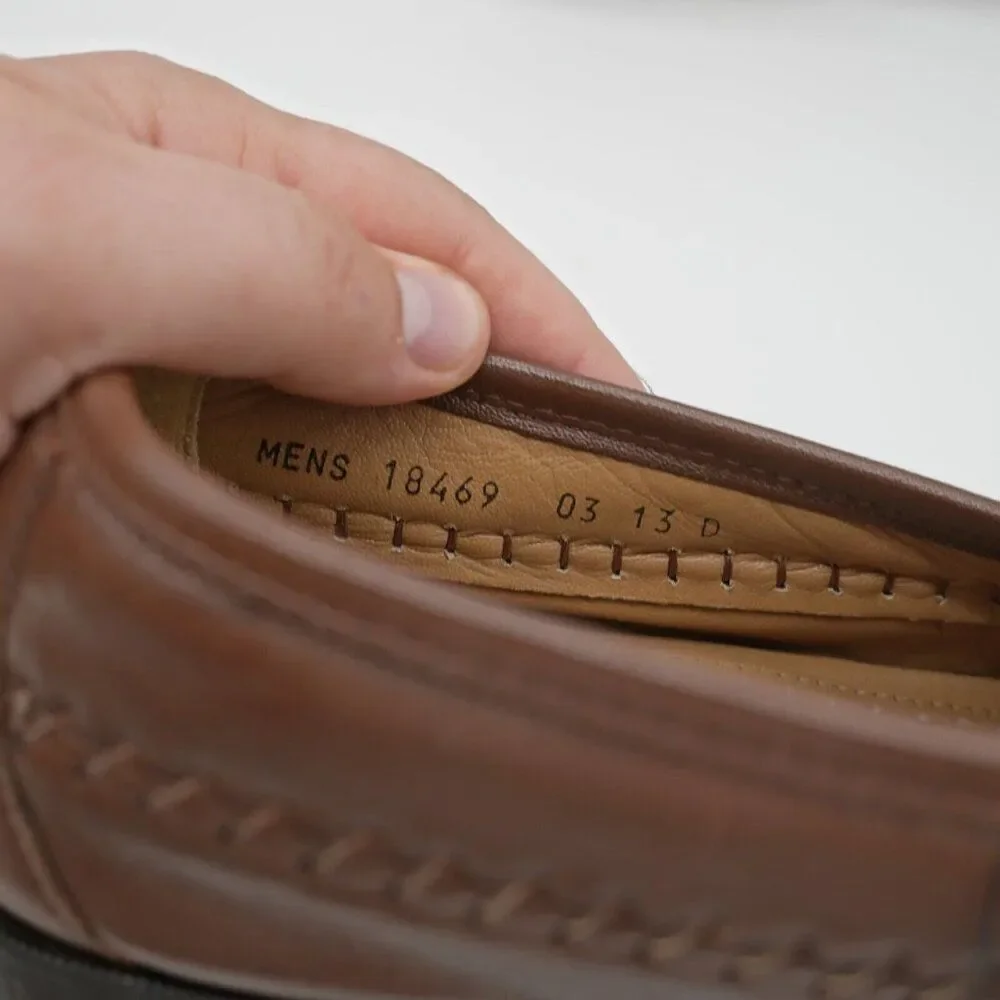 Florsheim Aligator Leather Tassel Dress Loafers Shoes Brown‎ 13D